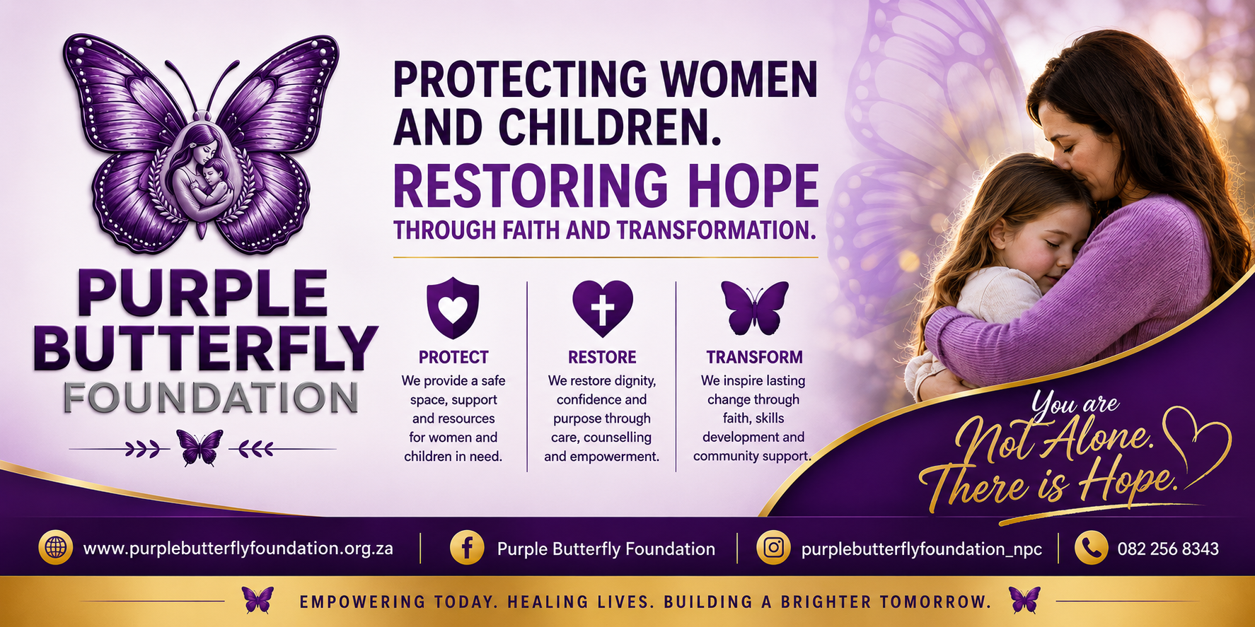 Purple Butterfly Foundation — Protecting women and children. Restoring hope through faith and transformation.
